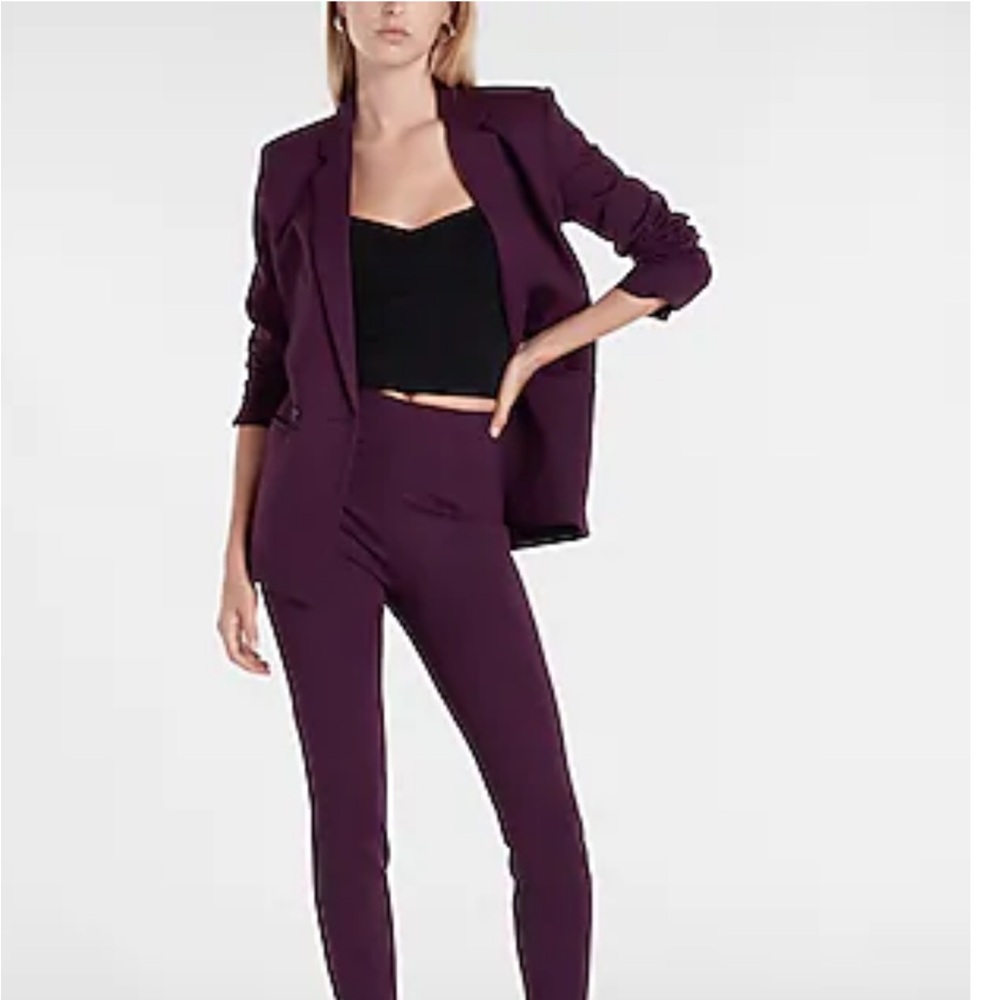 Express Knit Double Breasted Boyfriend Blazer NWT
